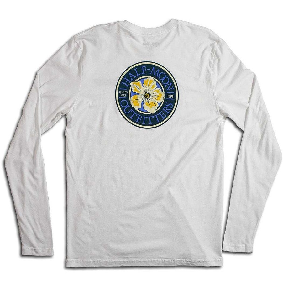 Half-Moon Collection Half-Moon Outfitters Half-Moon Apparel | Flower Logo Long Sleeve T-Shirt