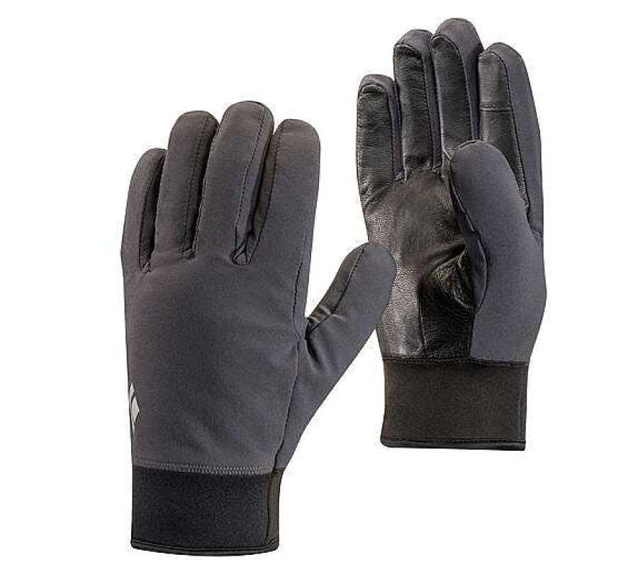 Men'S Black Diamond Equipment Gloves | Midweight Softshell Gloves Smoke