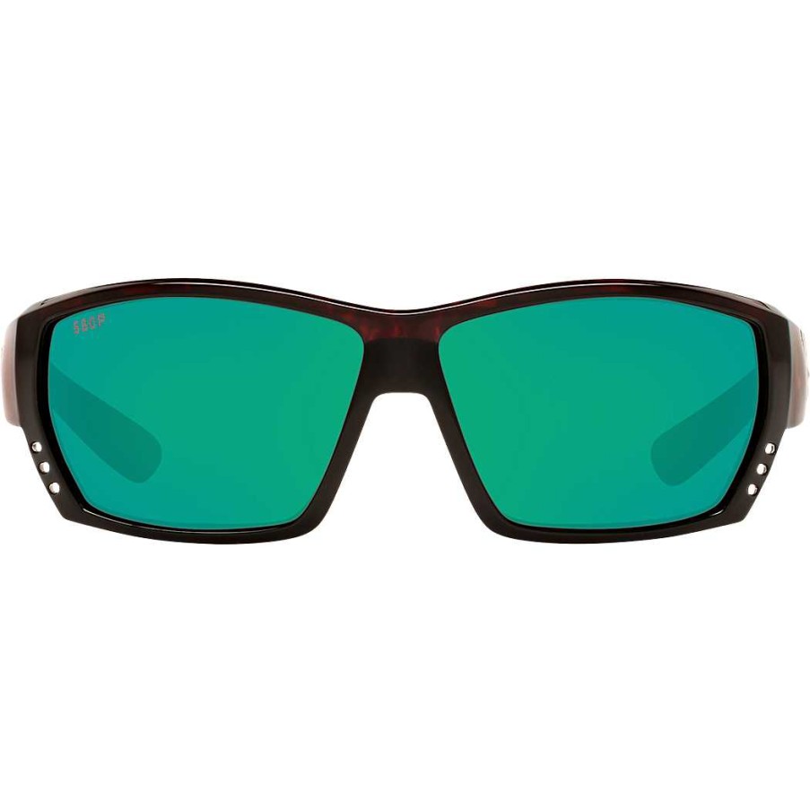 Men'S Costa Del Mar Sunglasses & Goggles | Tuna Alley Sunglasses Tortoise / Green Mirror