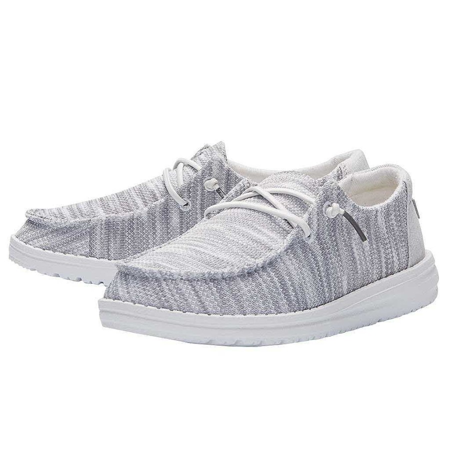 Footwear Hey Dude Shoes | Wendy Sox For Women Glacier Grey