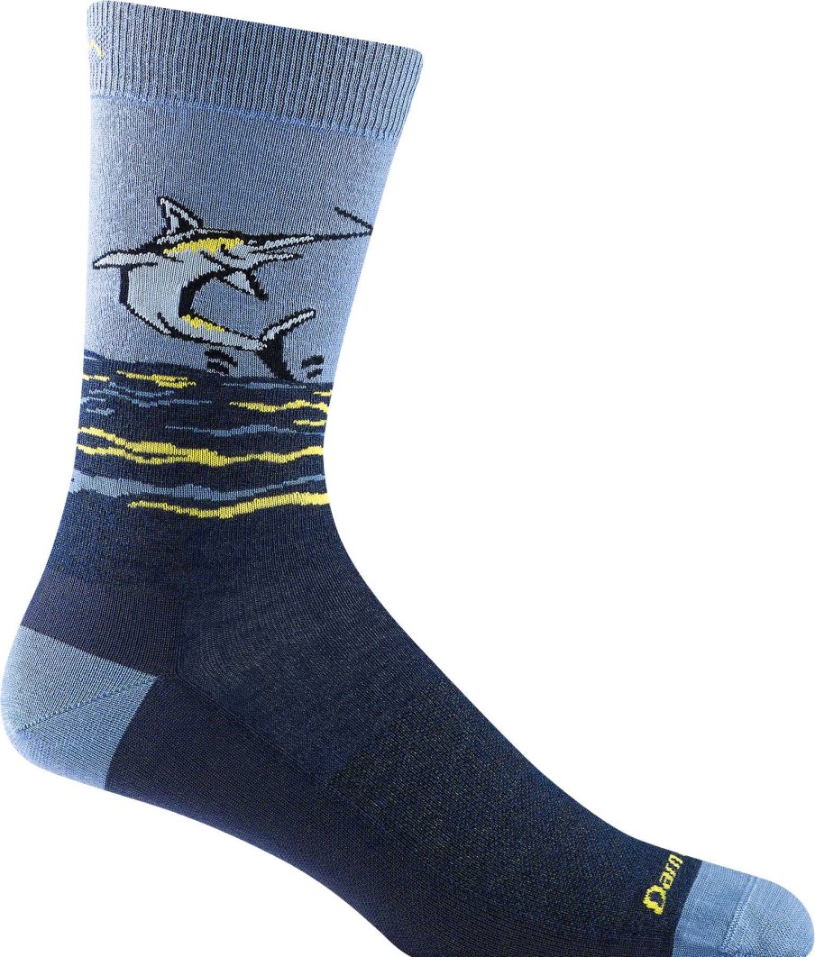 Men'S Darn Tough Socks | Tailwalker Crew Lightweight Lifestyle Sock For Men Eclipse