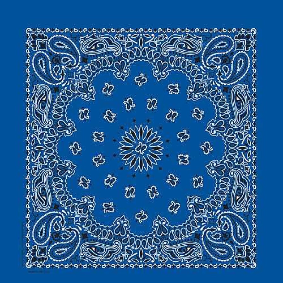 Men'S Carolina Bandana Head & Neckwear | Paisley Bandana Royal