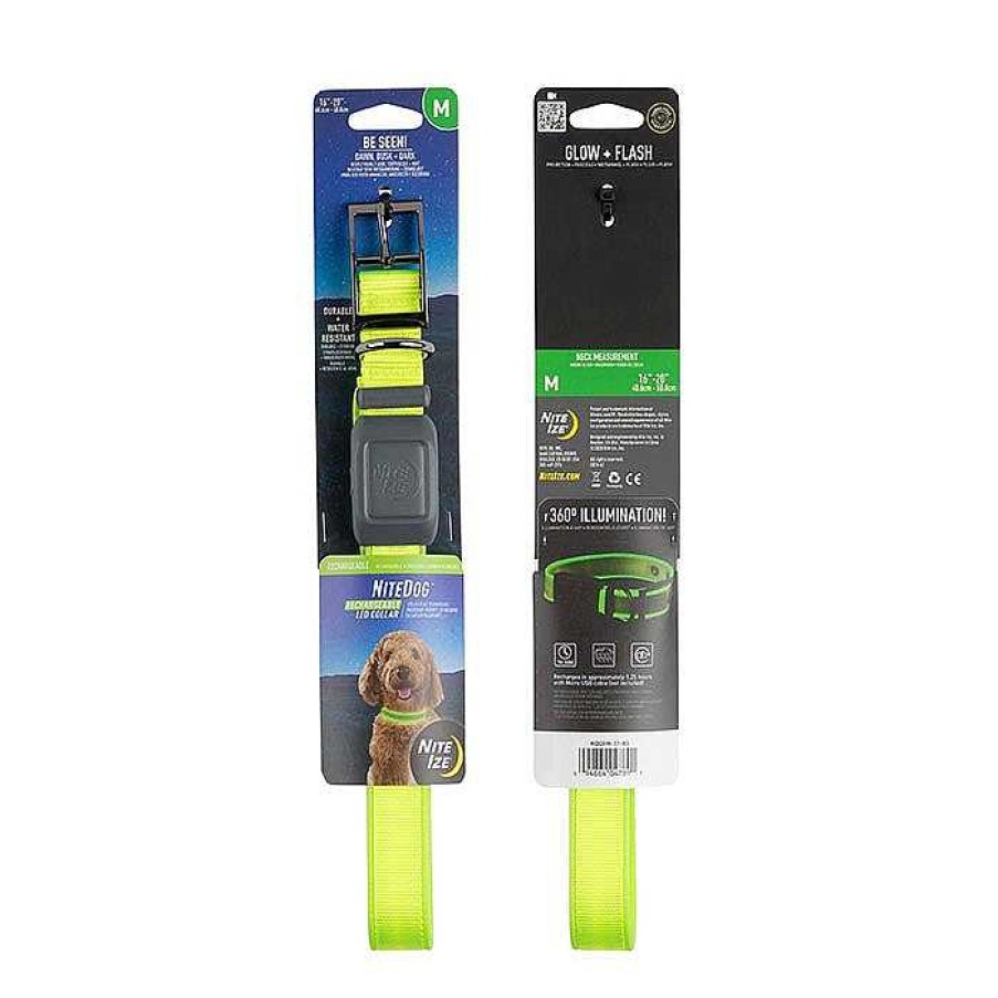 Gear Nite Ize | Nitedog Rechargeable Led Collar Lime/Green