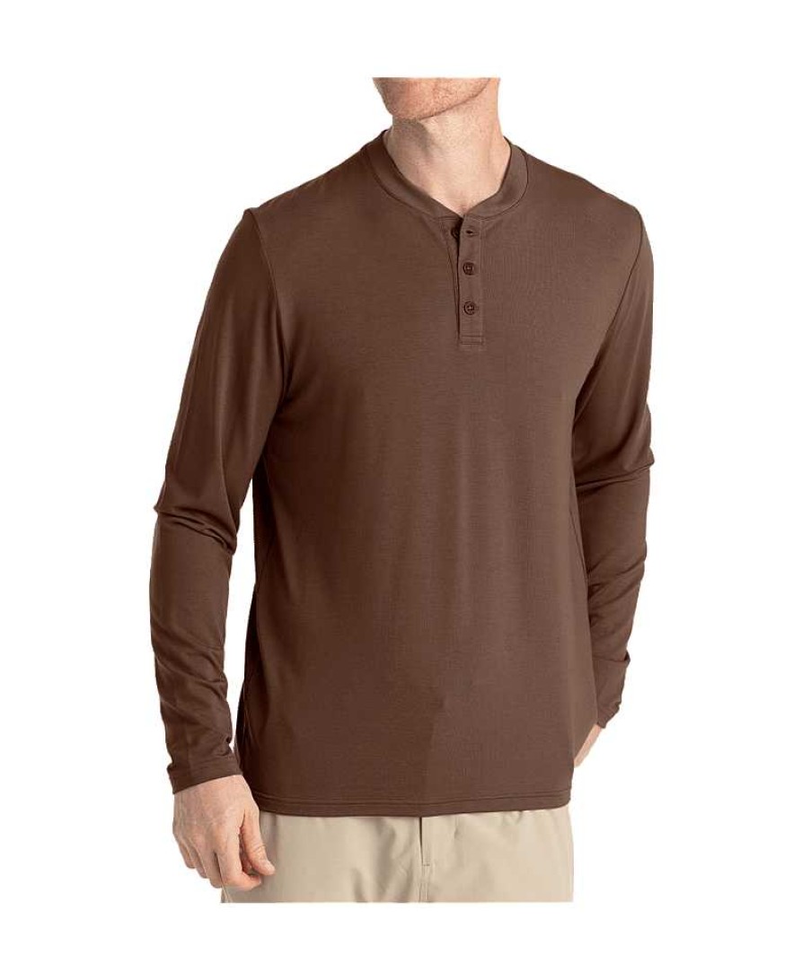 Men'S Free Fly Apparel Shirts | Bamboo Flex Henley For Men