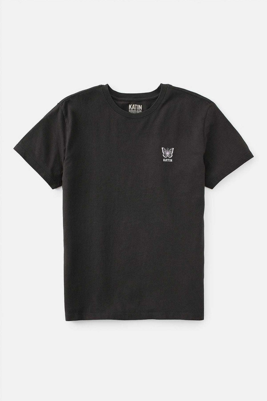 Men'S Katin Shirts | Monarch Tee For Men Black Wash