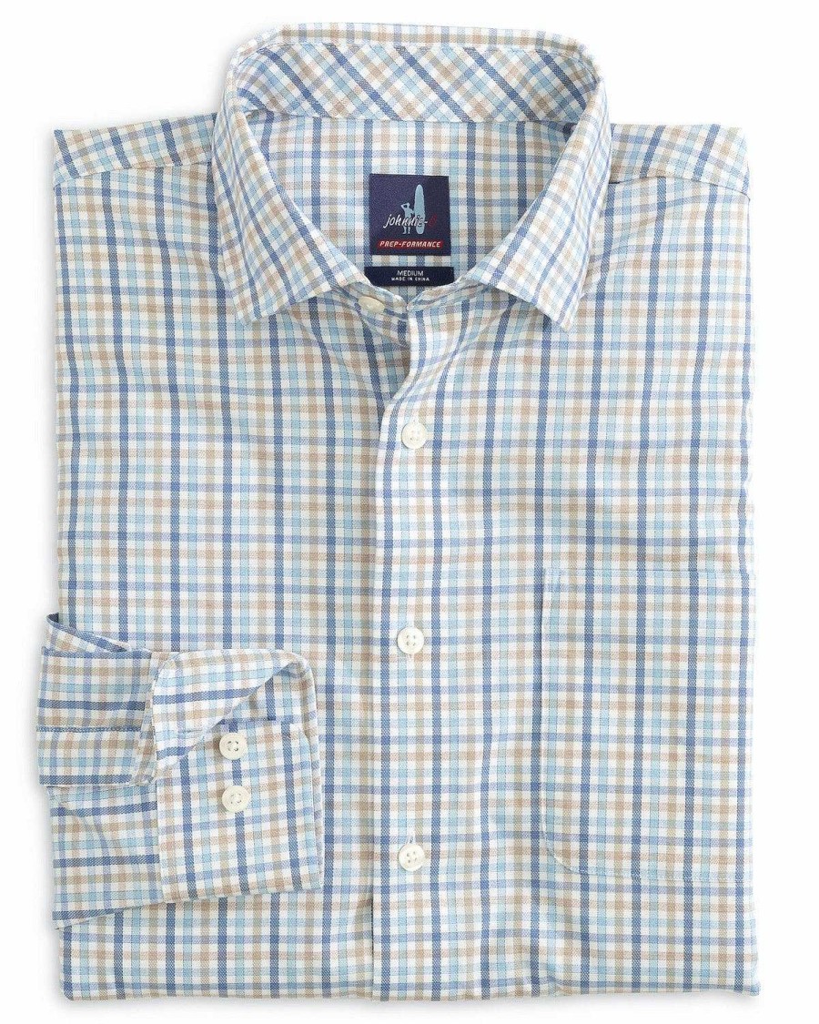 Men'S Johnnie-O Shirts | Cary Prep-Formance Button Up Shirt For Men Oceanside