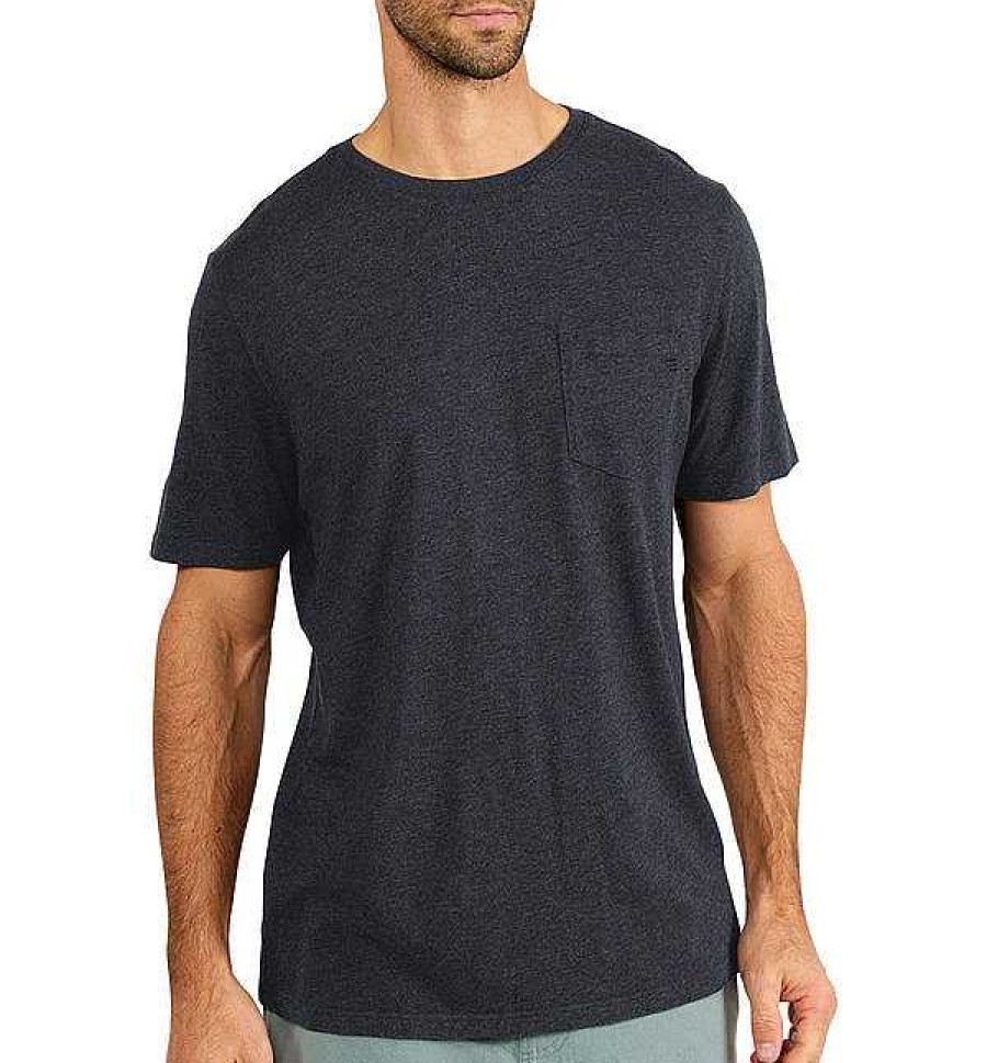 Men'S Free Fly Apparel T-Shirts | Bamboo Heritage Pocket Tee For Men