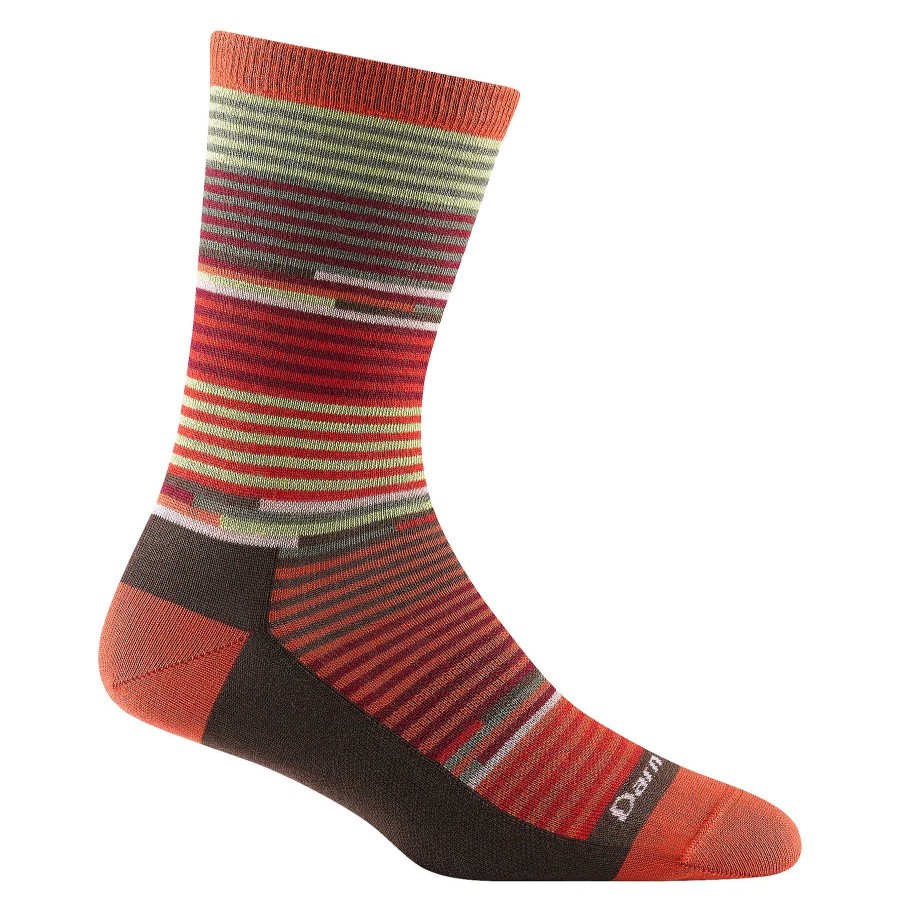 Women'S Darn Tough Socks | Pixie Crew Lightweight Lifestyle Socks For Women Tomato