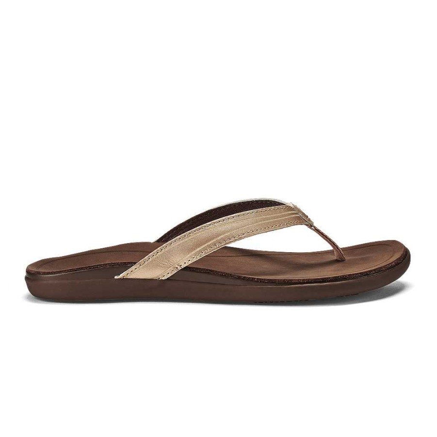 Footwear Olukai Sandals | Aukai Sandals For Women Copper/Dark Java