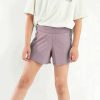 Kids' Free Fly Apparel Bottoms | Bamboo Lined Breeze Short For Girls Purple Peak