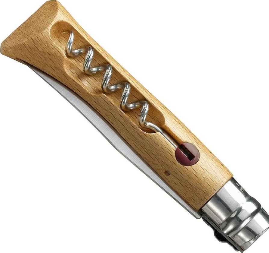 Gear Opinel | No.10 Corkscrew Stainless Steel Folding Knife Beech