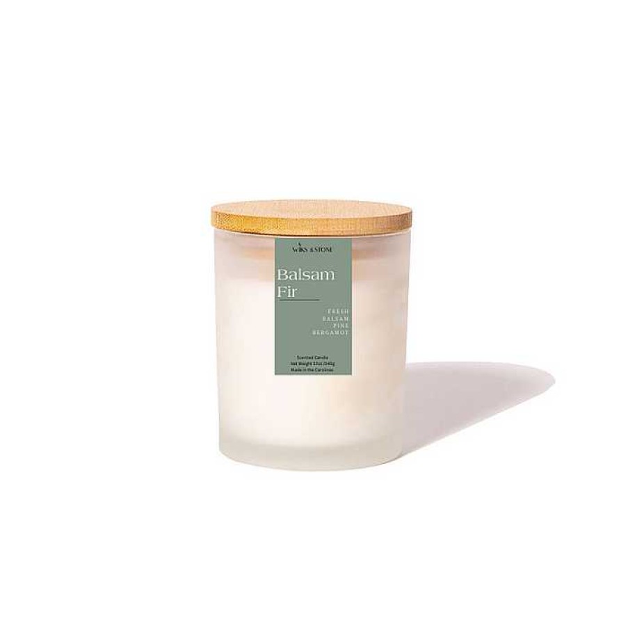 Gear Wiks & Stone | Balsam Fir Frosted Jar Candle