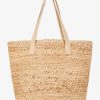 Women'S Roxy Bags & Wallets | Ritual Kiss Tote Beach Bag Natural