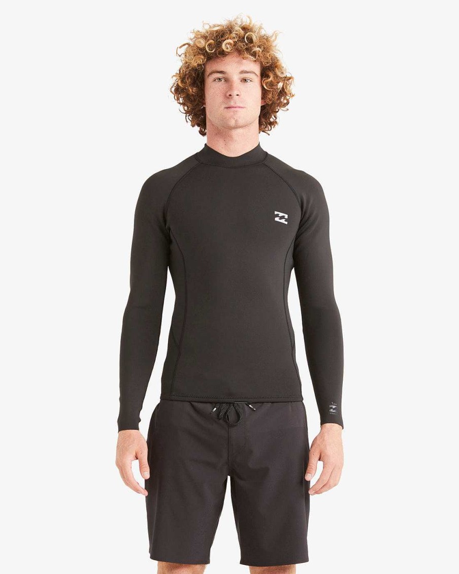 Men'S Billabong Wetsuits | 1/1Mm Absolute Wetsuit Jacket For Men Black