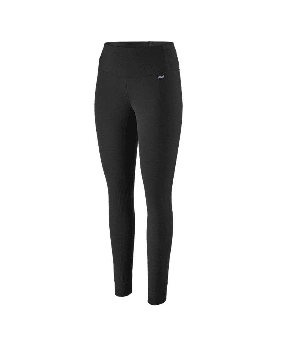 Women'S Patagonia Baselayers & Underwear | Capilene Thermal Weight Bottoms For Women Black