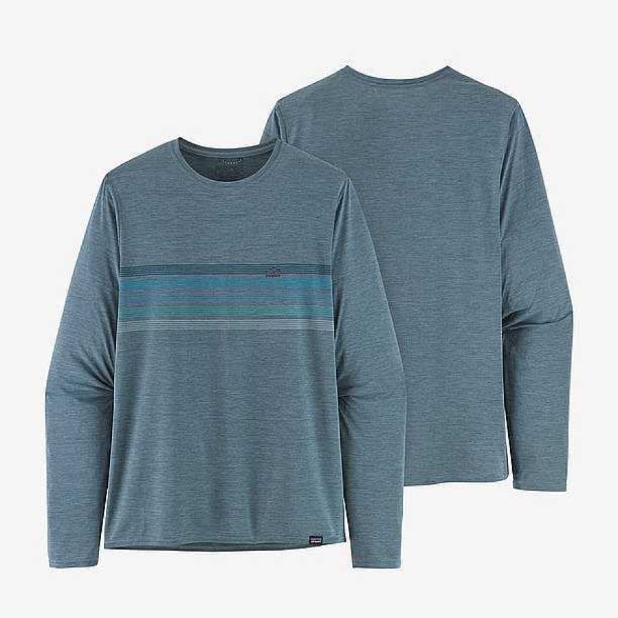 Men'S Patagonia Performance | Long Sleeved Capilene Cool Daily Graphic Shirt For Men