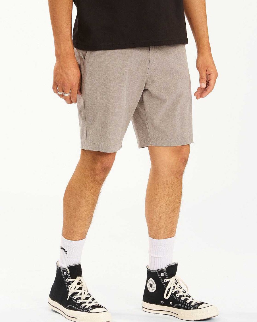 Men'S Billabong Shorts | Crossfire Mid Submersible Shorts For Men Grey