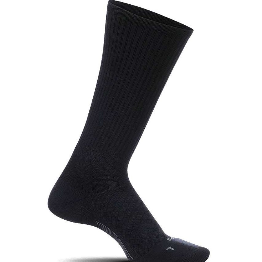 Men'S Feetures Socks | Pf Relief Cushion Crew Black