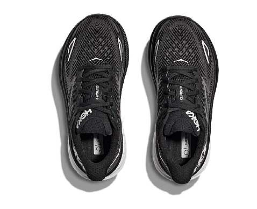 Footwear Hoka Shoes | Clifton 9 Wide Shoes For Men Black/White