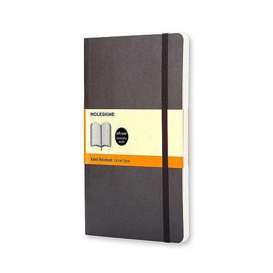 Gear Chronicle Books | Moleskine Large Soft Cover Ruled Notebook Black