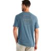 Men'S Free Fly Apparel T-Shirts | Elevation Tee For Men Heather Slate Blue