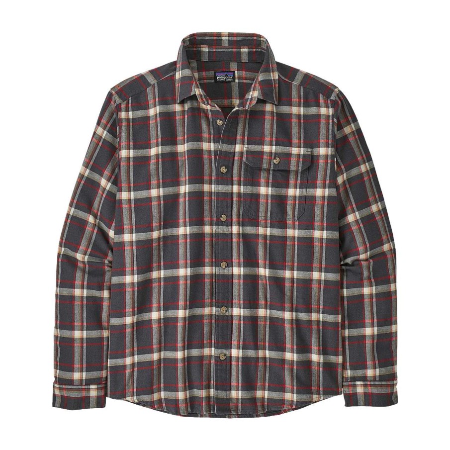 Men'S Patagonia Shirts | Long-Sleeved Cotton In Conversion Fjord Flannel Shirt For Men