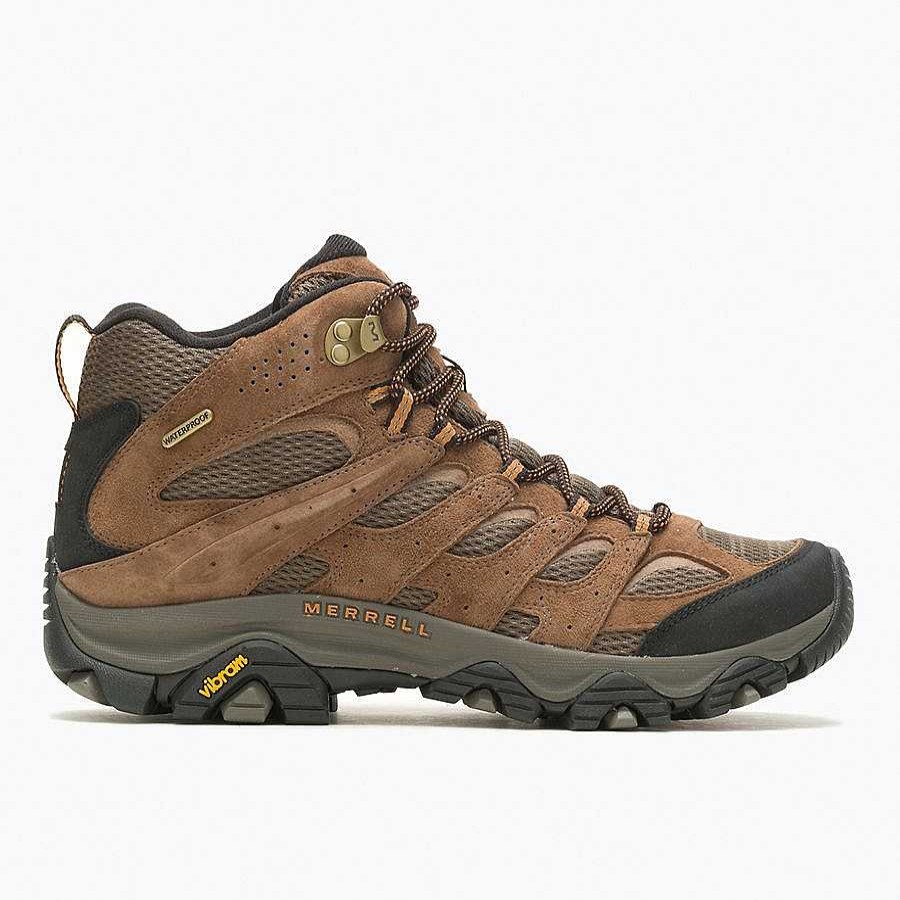 Footwear Merrell Boots | Moab 3 Mid Waterproof Boots For Men Earth