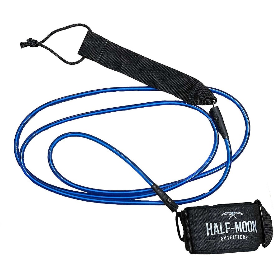 Half-Moon Collection Half-Moon Outfitters Half-Moon Gear | Blocksurf Blazin 8' Surfboard Leash Blue