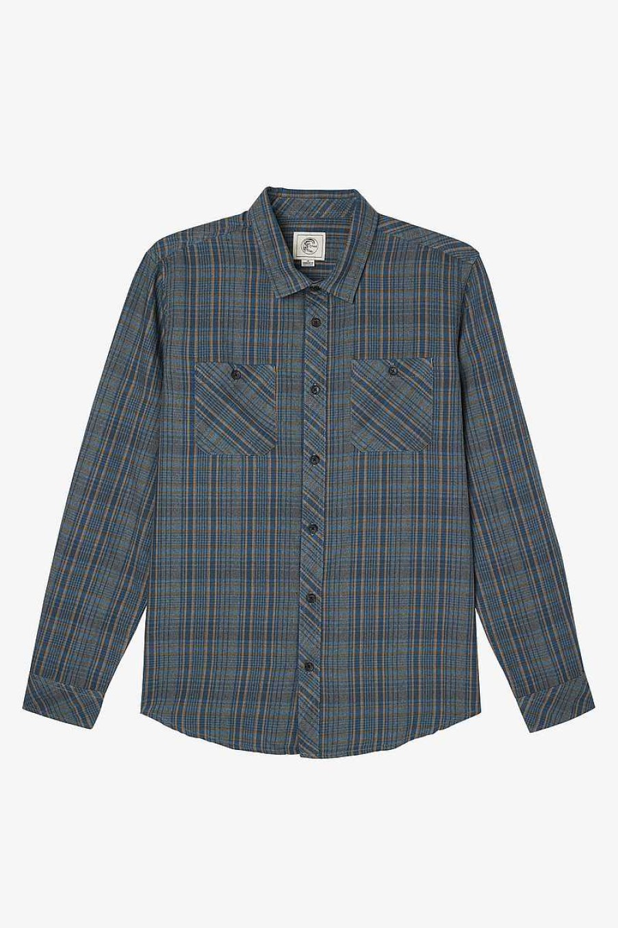 Men'S O'Neill Shirts | Og Jonez Flannel Shirt For Men Heather Grey