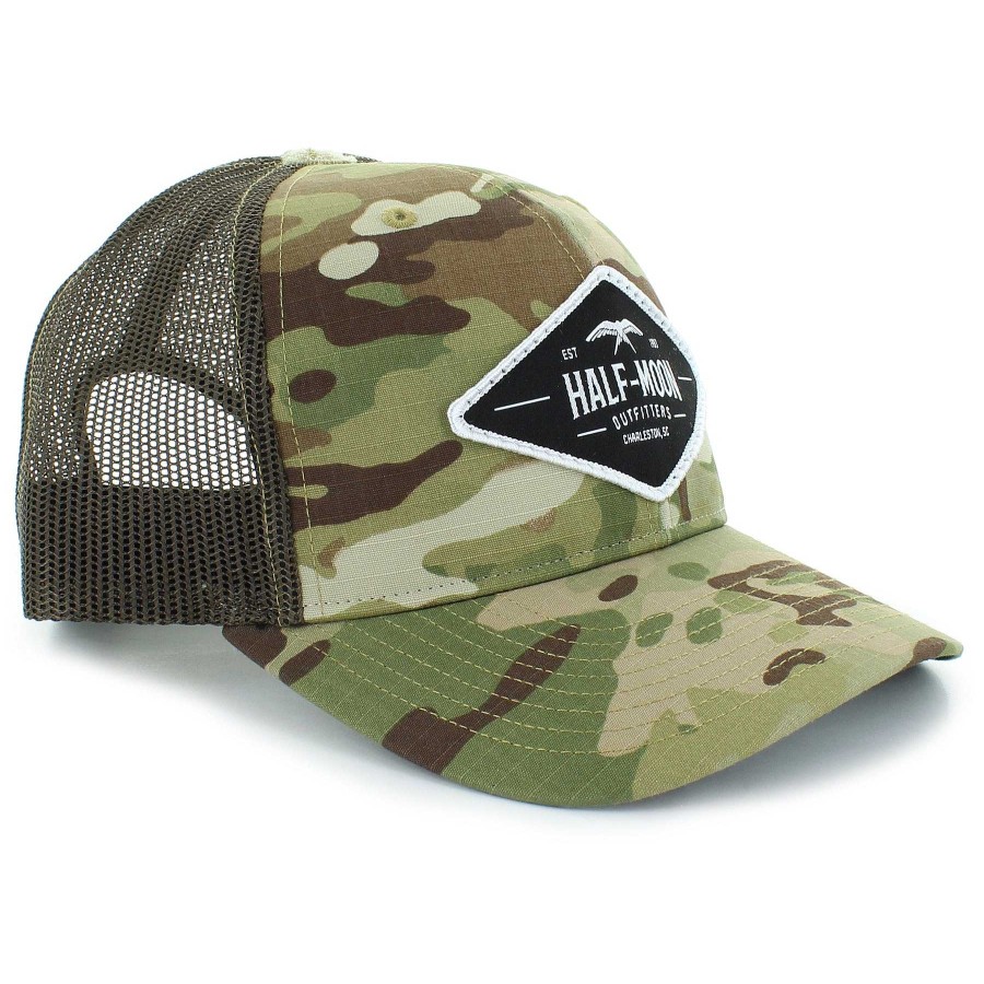 Half-Moon Collection Half-Moon Outfitters Half-Moon Apparel | Diamond Bird Multicam Camo Trucker Hat