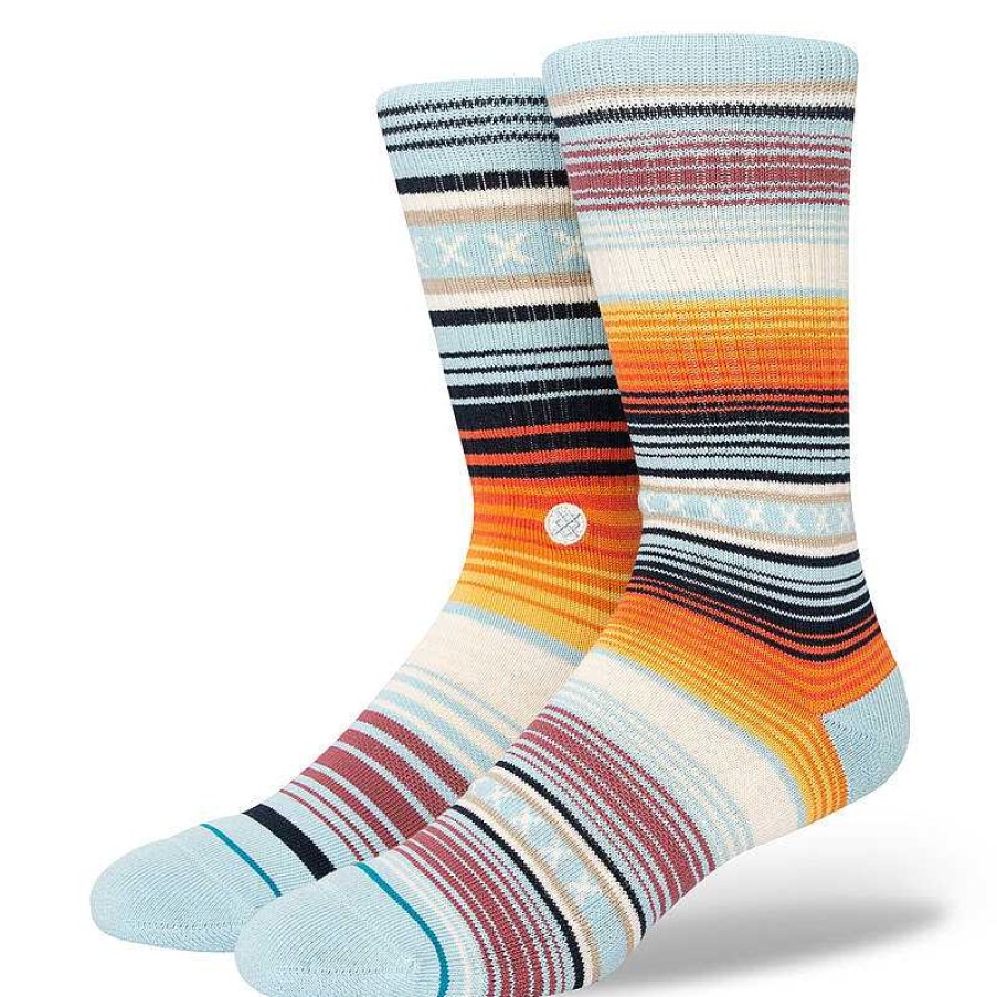 Men'S Stance Socks | Curren Crew Socks For Men Light Blue