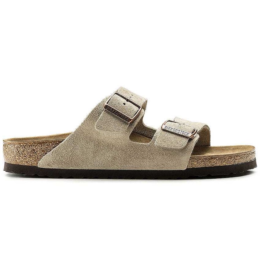 Footwear Birkenstock Sandals | Arizona Original Footbed Suede Sandals For Women Taupe