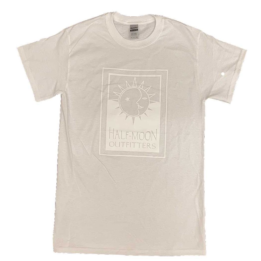 Half-Moon Collection Half-Moon Outfitters Half-Moon Apparel | Original Logo Short Sleeve T-Shirt For Tie-Dye White