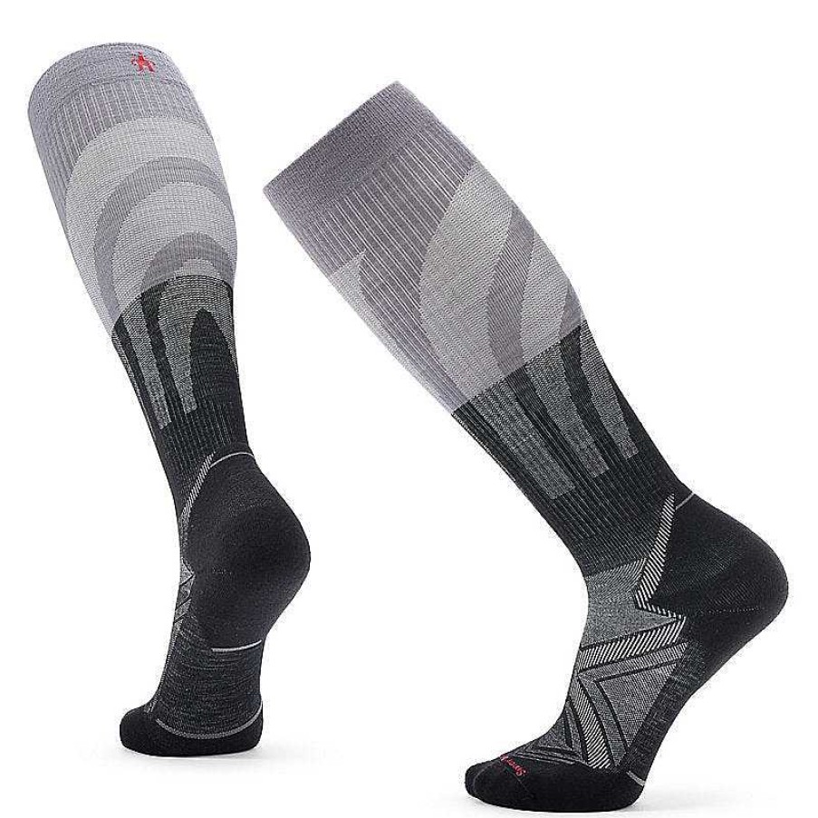 Men'S Smartwool Socks | Run Targeted Cushion Compression Over The Calf Socks For Men