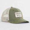 Men'S Free Fly Apparel Head & Neckwear | Wave Trucker Hat