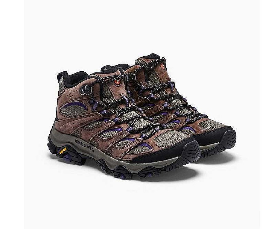 Footwear Merrell Boots | Moab 3 Mid Boots For Women Bracken/Purple