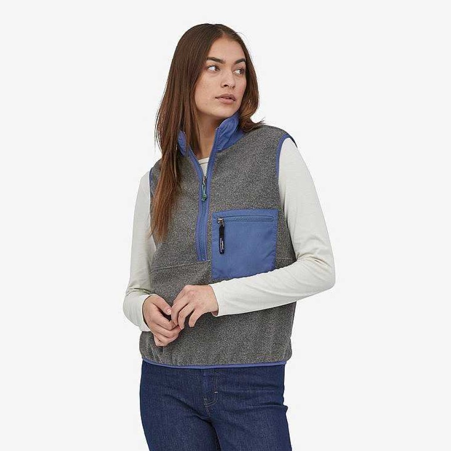 Women'S Patagonia Fleece | Sychilla Fleece Vest For Women Nickel