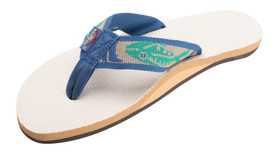 Footwear Rainbow Sandals | Hemp Single Arch Fish Strap Sandals For Men