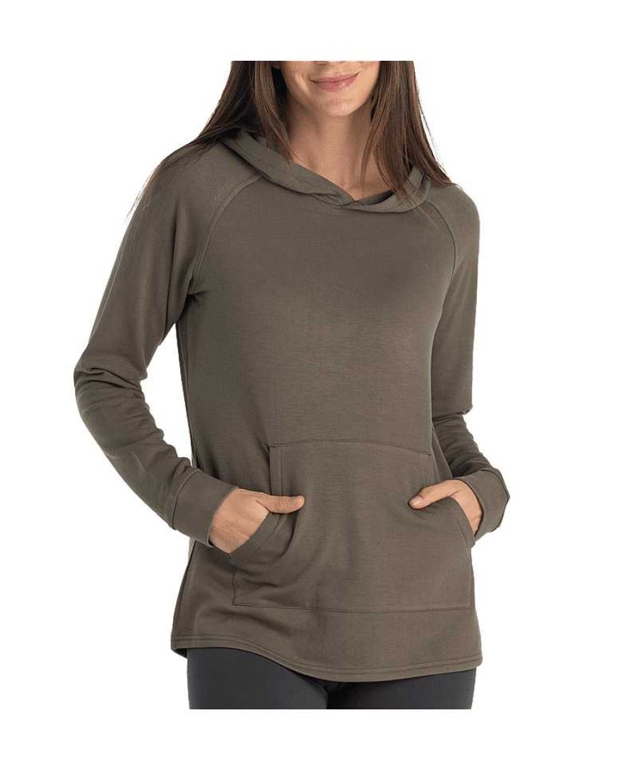 Women'S Free Fly Apparel Sweaters & Hoodies | Bamboo Lightweight Fleece Hoodie For Women