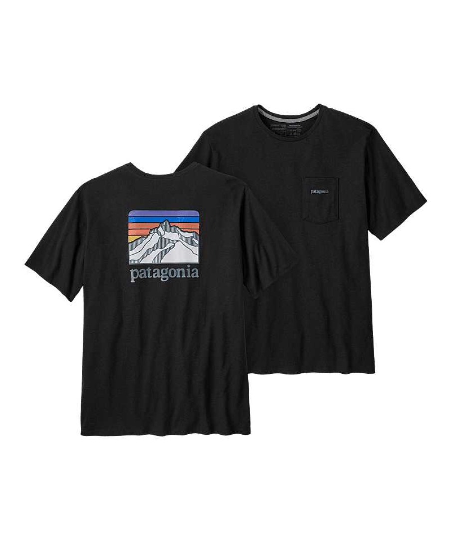 Men'S Patagonia Shirts | Line Logo Ridge Pocket Responsibili-Tee For Men