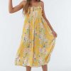 Women'S O'Neill Dresses & Rompers | Gardenia Midi Dress For Women Sahara