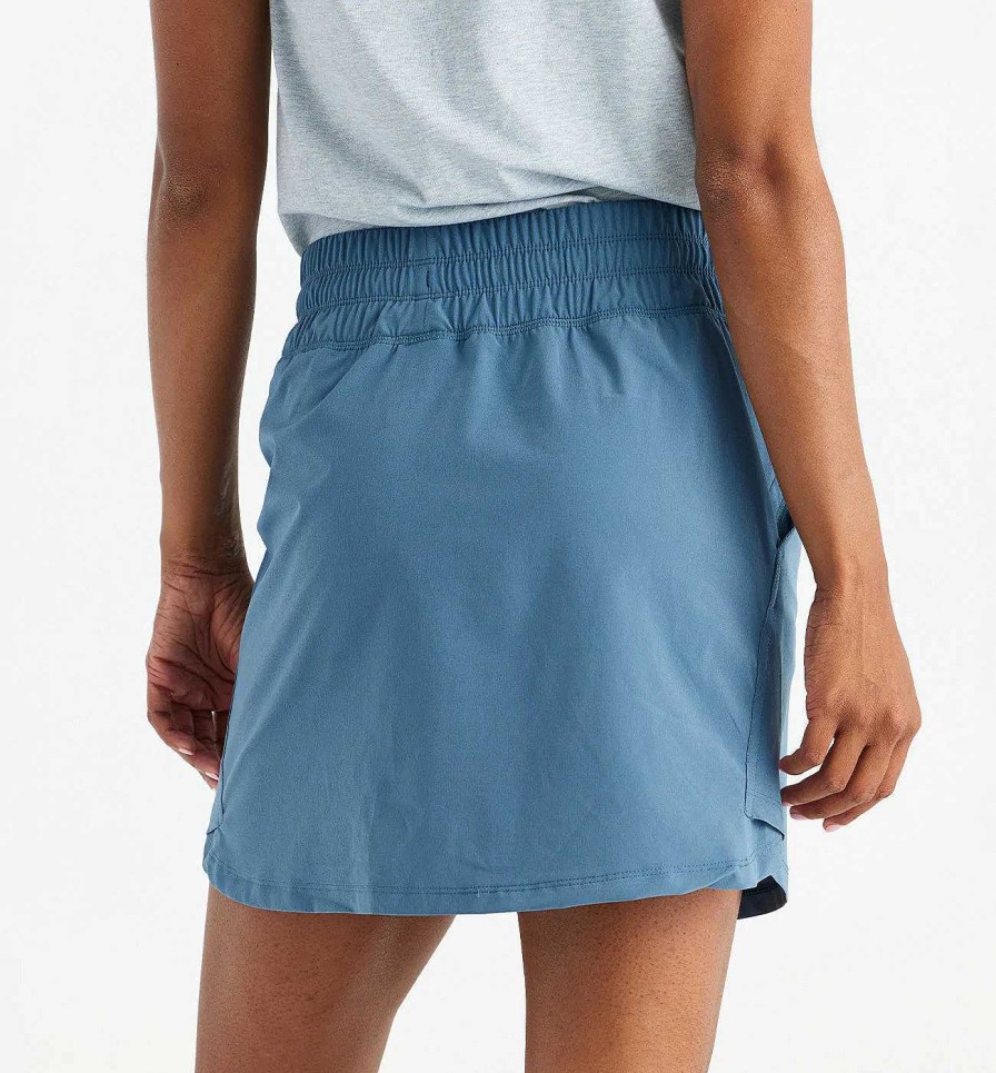 Women'S Free Fly Apparel Skirts | Pull-On Breeze Skirt For Women Pacific Blue