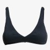 Women'S Roxy Swimwear | Rib Roxy Love The Oceana V Bikini Top For Women Anthracite