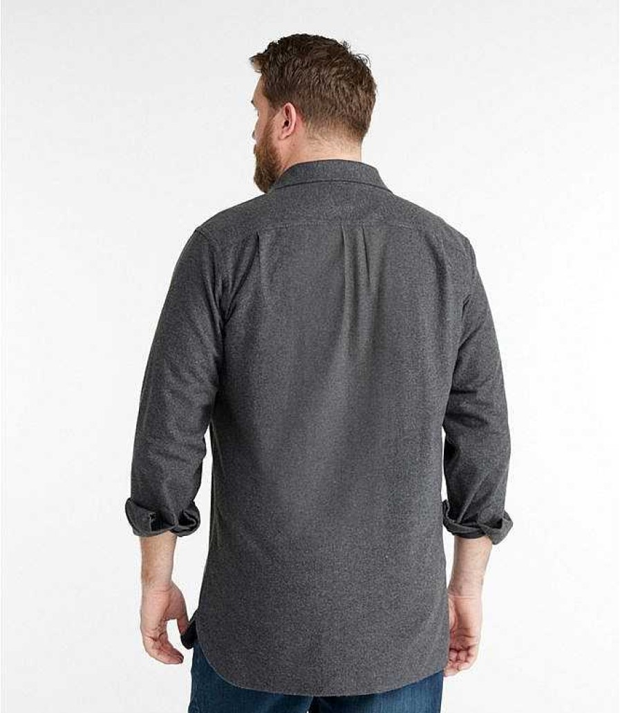 Men'S L.L.Bean Shirts | Chamois Shirt For Men, Traditional Fit Charcoal Grey Heather