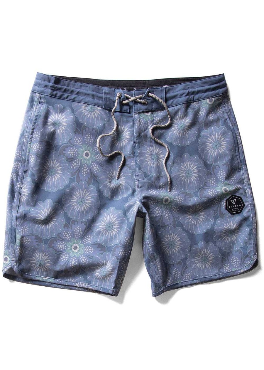 Men'S Vissla Swimwear | Kerikeri 17.5" Boardshort For Men Harbor Blue