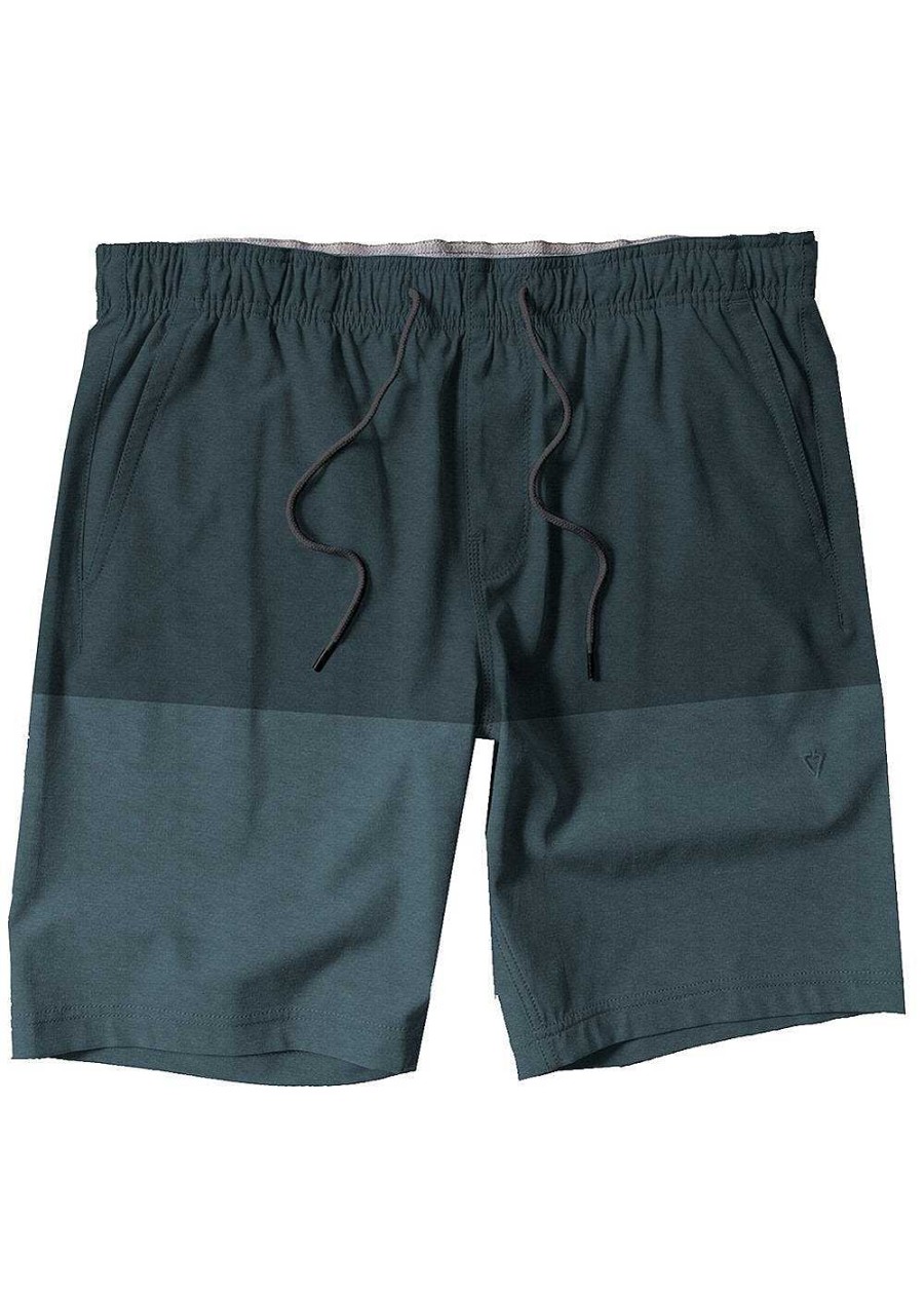 Men'S Vissla Shorts | Comp Lite Eco 18" Elastic Walkshort For Men Harbor Blue Heather