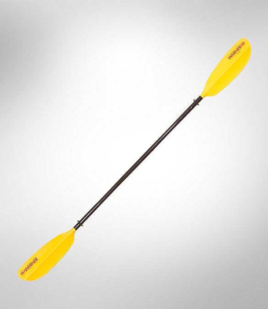 Gear Werner Paddles | Skagit Fiberglass 2-Piece Straight Shaft Paddle Yellow