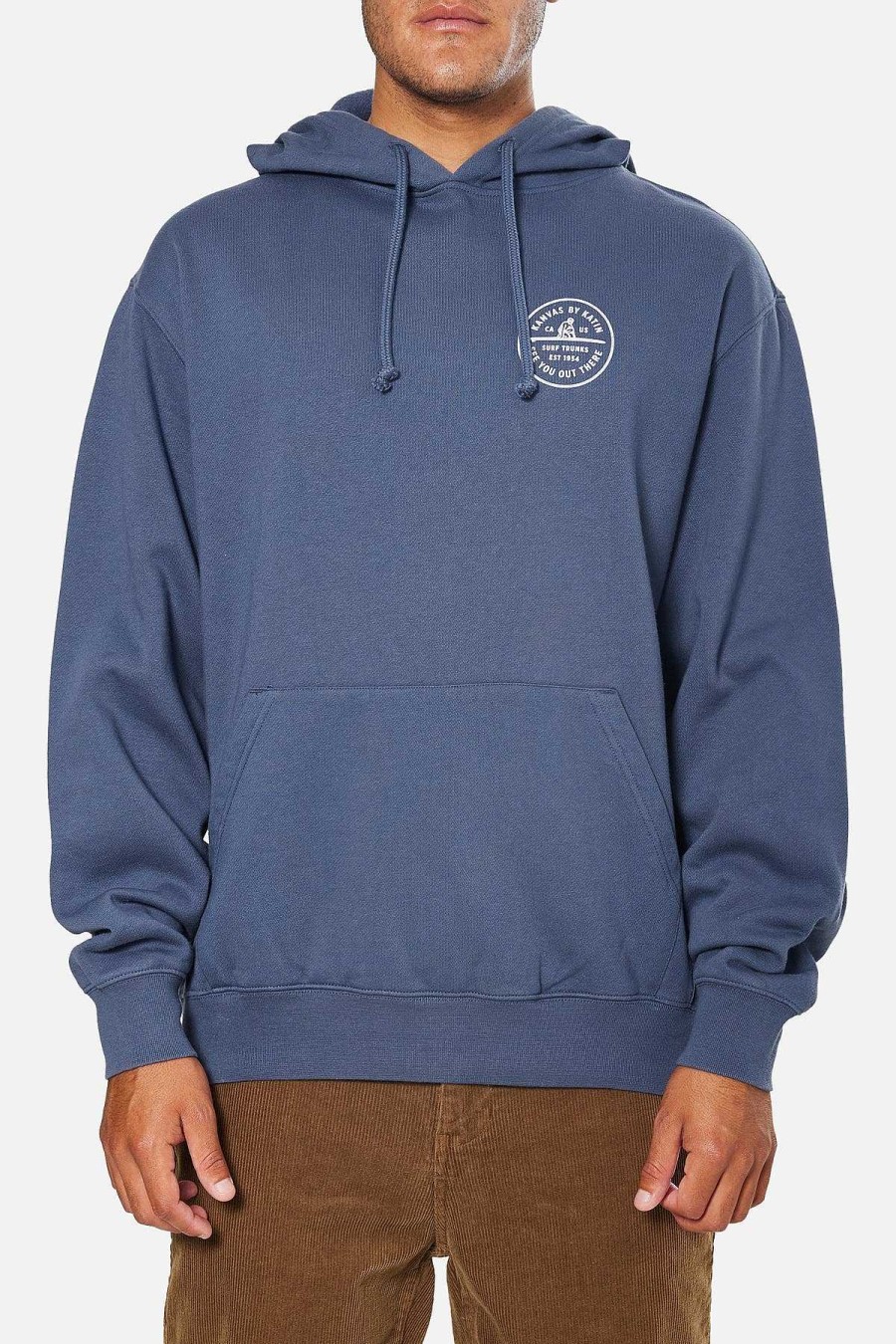 Men'S Katin Sweaters & Hoodies | Swell Hoodie For Men Washed Blue