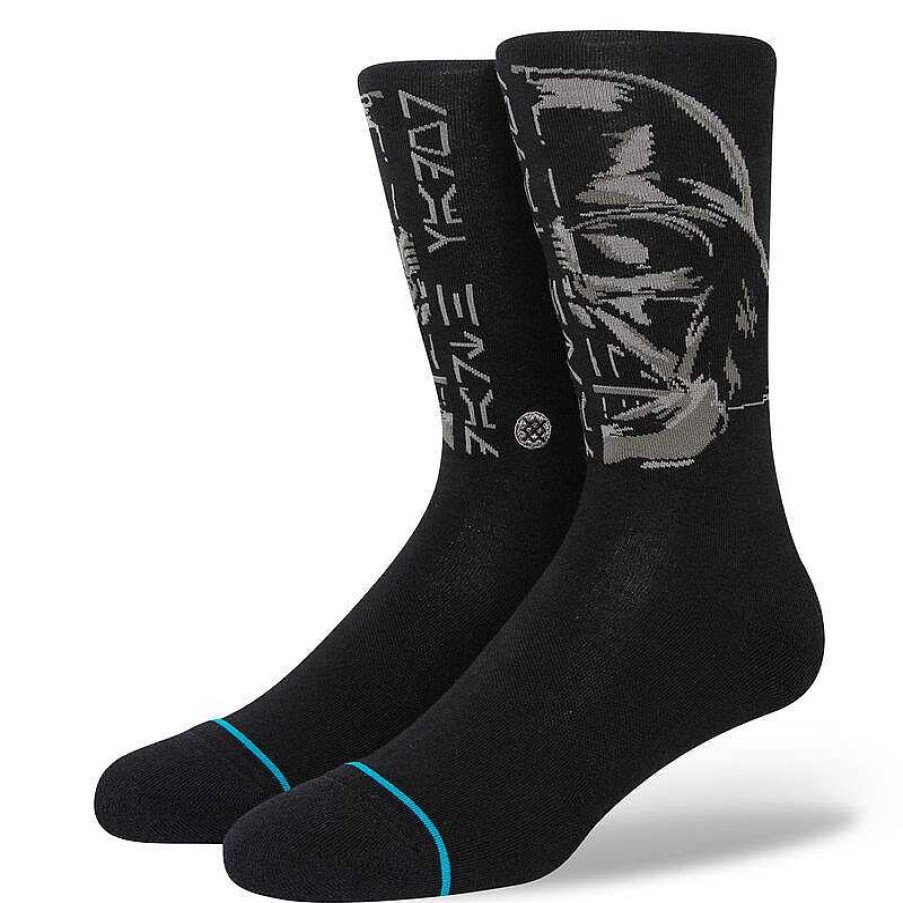 Men'S Stance Socks | Lord Vader Crew Socks For Men Black