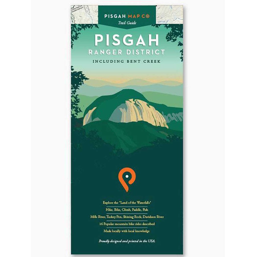 Gear Pisgah Map Company | Pisgah Ranger District Map One Color